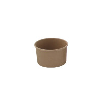 Pot carton kraft brun chaud et froid  H45mm 130ml