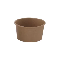Pot carton kraft brun chaud et froid  H62mm 270ml