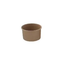 Pot carton kraft brun chaud et froid   H58mm 100ml