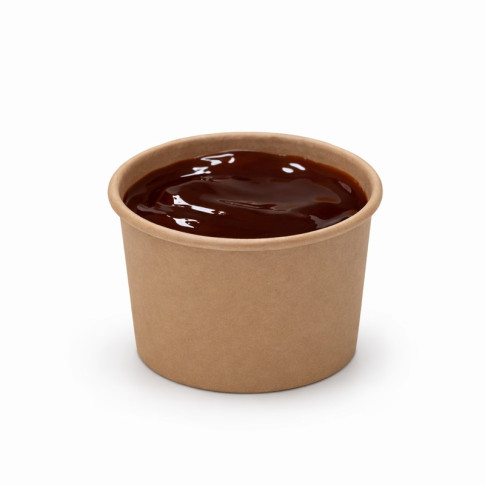 Pot carton kraft brun chaud et froid   H58mm 100ml
