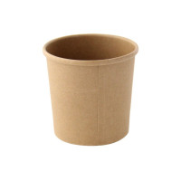 Pot carton marron foncé chaud et froid  H56mm 140ml