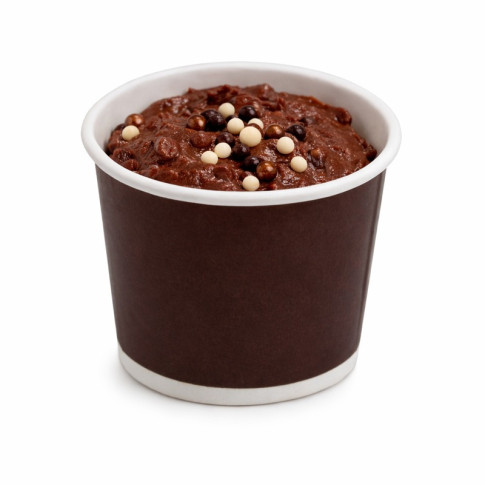 Pot carton marron foncé chaud et froid  H56mm 140ml