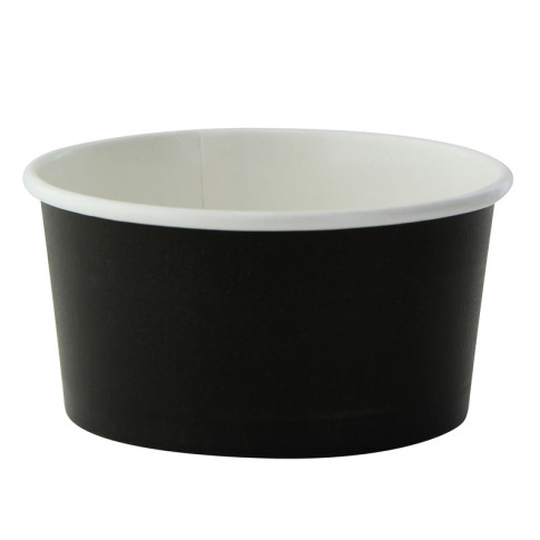 Pot carton noir chaud et froid  H48mm 200ml