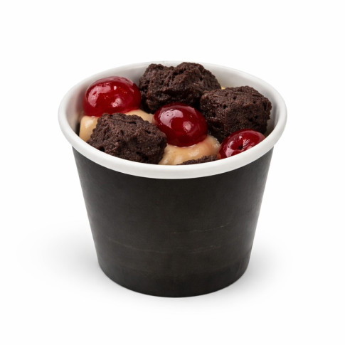 Pot carton noir chaud et froid  H40mm 45ml