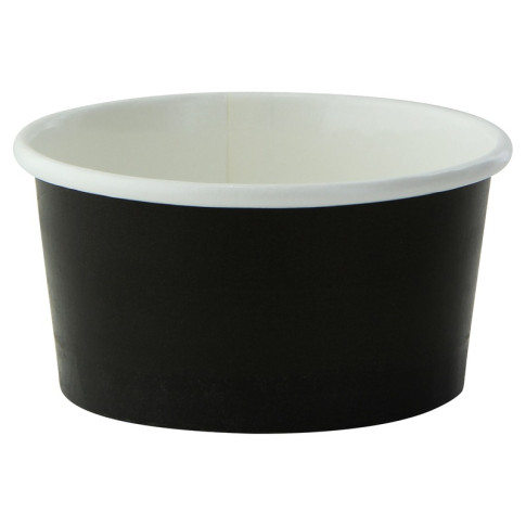 Pot carton noir chaud et froid  H40mm 86ml