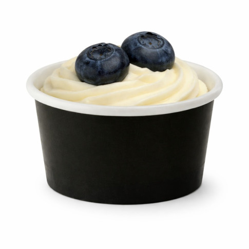 Pot carton noir chaud et froid  H40mm 86ml