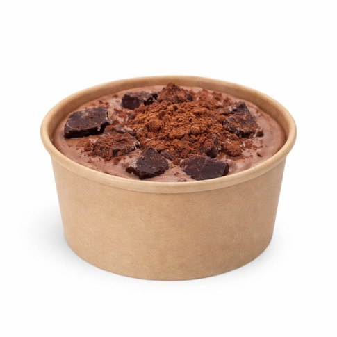 Pot carton fibre de bambou pour aliments froids   H52mm 150ml