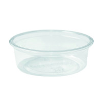 Pot à dessert  en plastique PLA transparent  H24mm 60ml