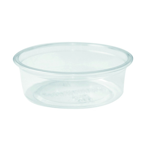 Pot à dessert  en plastique PLA transparent  H24mm 60ml