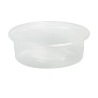 Pot plastique PP translucide rond   H64mm 150ml