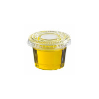 Pot plastique PET transparent rond   H28mm 50ml