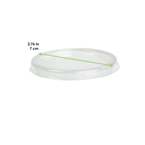 Couvercle PET translucide plat
