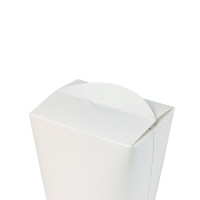 Pot carton rond carton blanc fermeture à encoche   H98mm 750ml