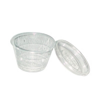 Pot plastique PET transparent  H60mm 150ml