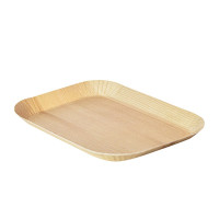 Plateau decor bois  clair laminé  155x105mm H12mm
