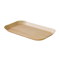 Plateau decor bois  clair laminé  185x105mm H12mm