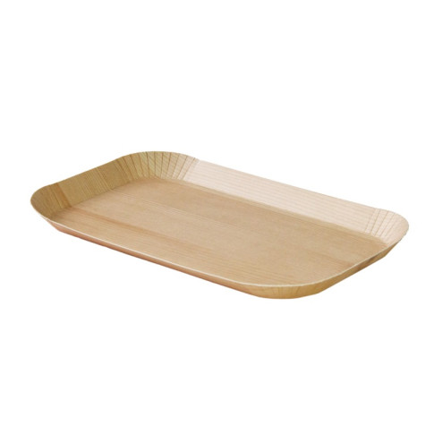 Plateau decor bois  clair laminé  185x105mm H12mm