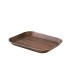 Plateau decor bois foncé laminé 168x127mm H15mm