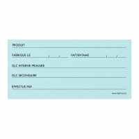 Etiquette de traçabilité alimentaire 100x40mm