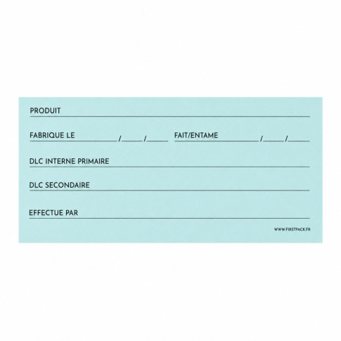 Etiquette de traçabilité alimentaire 100x40mm