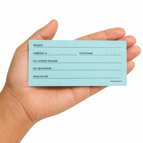 Etiquette de traçabilité alimentaire 100x40mm