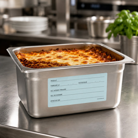 Etiquette de traçabilité alimentaire 100x40mm