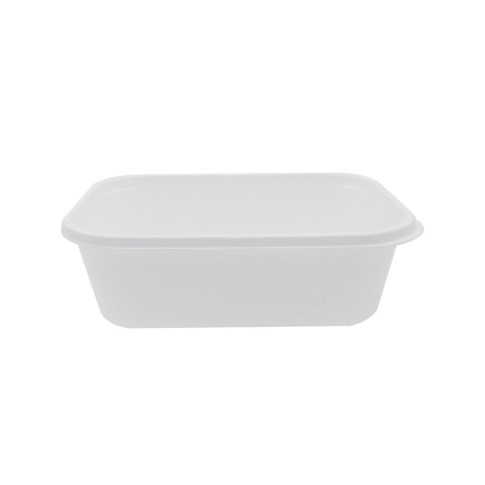 Barquette plastique PS thermoformée blanche 103x78mm H34mm 200ml