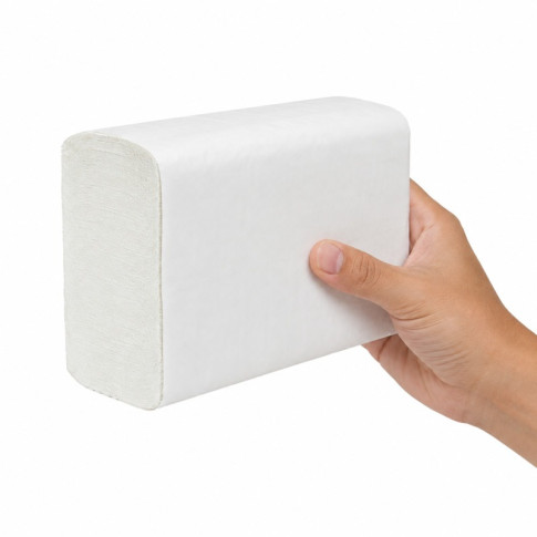 Serviette essuie-main blanche 163x215mm