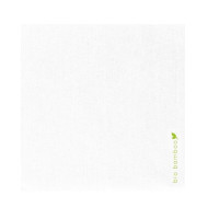 Serviette en fibre de bambou blanche  250x250mm