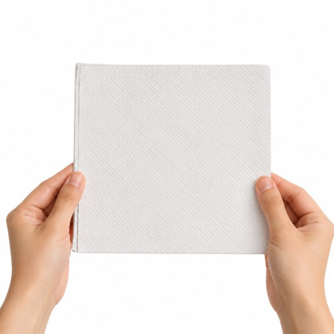 Serviette ouate blanche 2 plis  300x300mm