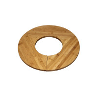 Support en bambou forme donuts pour 40 piques 406x180mm H16mm