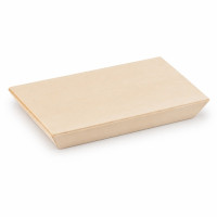 Couvercle Samourai en bois pour barquette  155x85mm H10mm