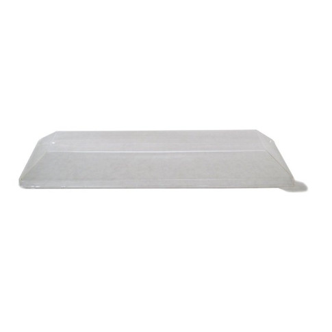 Couvercle Samourai dôme transparent en plastique PET transparent pour barquette 224x93mm H25mm