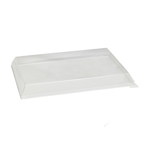 Couvercle Samourai dôme transparent en plastique PET transparent pour barquette 390x280mm H40mm