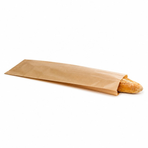 Sac sandwich papier brun  100x40mm H350mm