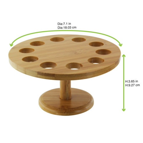Support bambou pour cônes 10 trous   H92mm