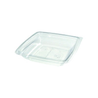 Saladier RPET carré transparent  195x195mm H46mm 750ml