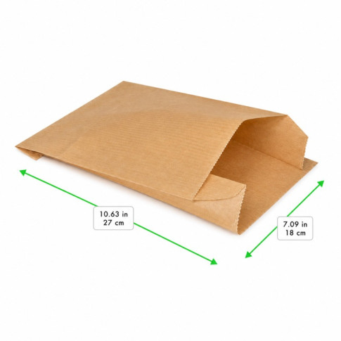 Sac papier tout usage brun  180x80mm H270mm