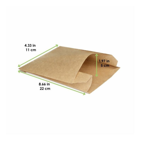 Sac papier tout usage brun 110x50mm H220mm