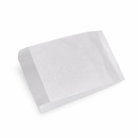 Sac papier tout usage blanc décor croissant  140x60mm H220mm