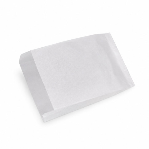 Sac papier tout usage blanc décor croissant  140x60mm H220mm