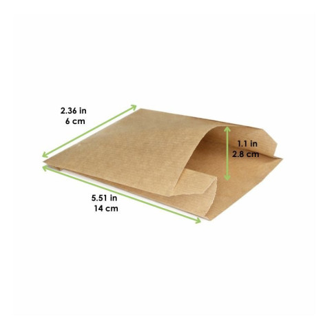 Sac papier tout usage brun  140x60mm H280mm