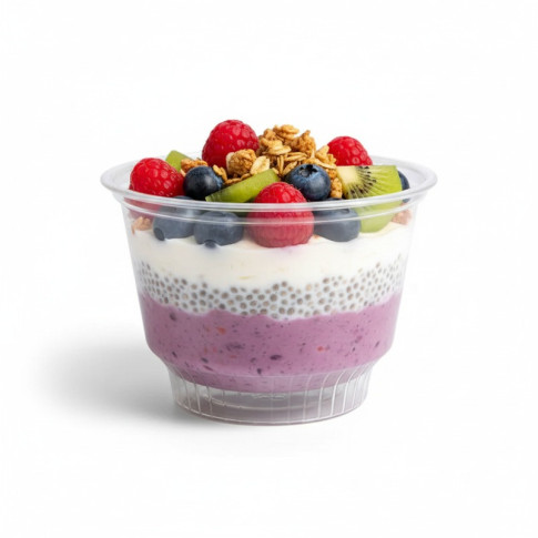 Coupe dessert plastique PET transparent   H68mm 280ml