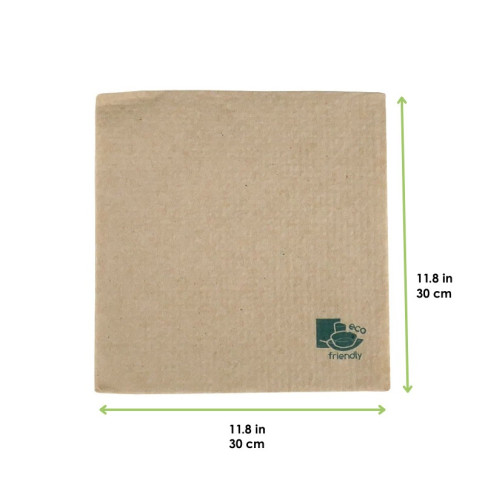 Serviette papier écrue 2 plis  300x300mm