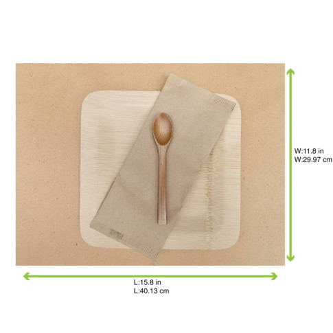 Set de plateau papier beige 300x400mm