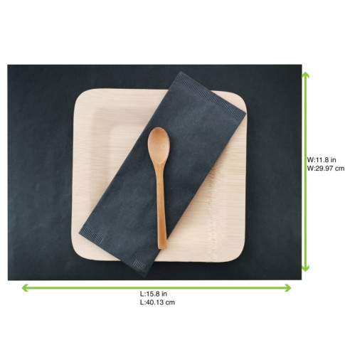 Set de plateau papier noir  300x400mm