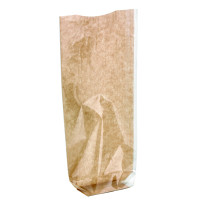 Sac transparent fond cartonné kraft  120 H260mm