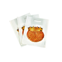 Sac galette papier blanc décor  360x30mm H420mm