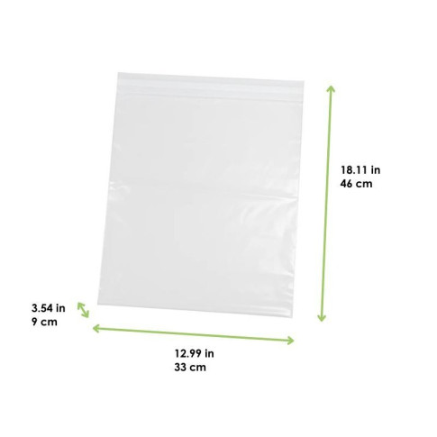 Sachet Klever refermable BOPP  460x330mm H90mm
