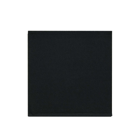 Serviette micropoint noire 2 plis 200x200mm